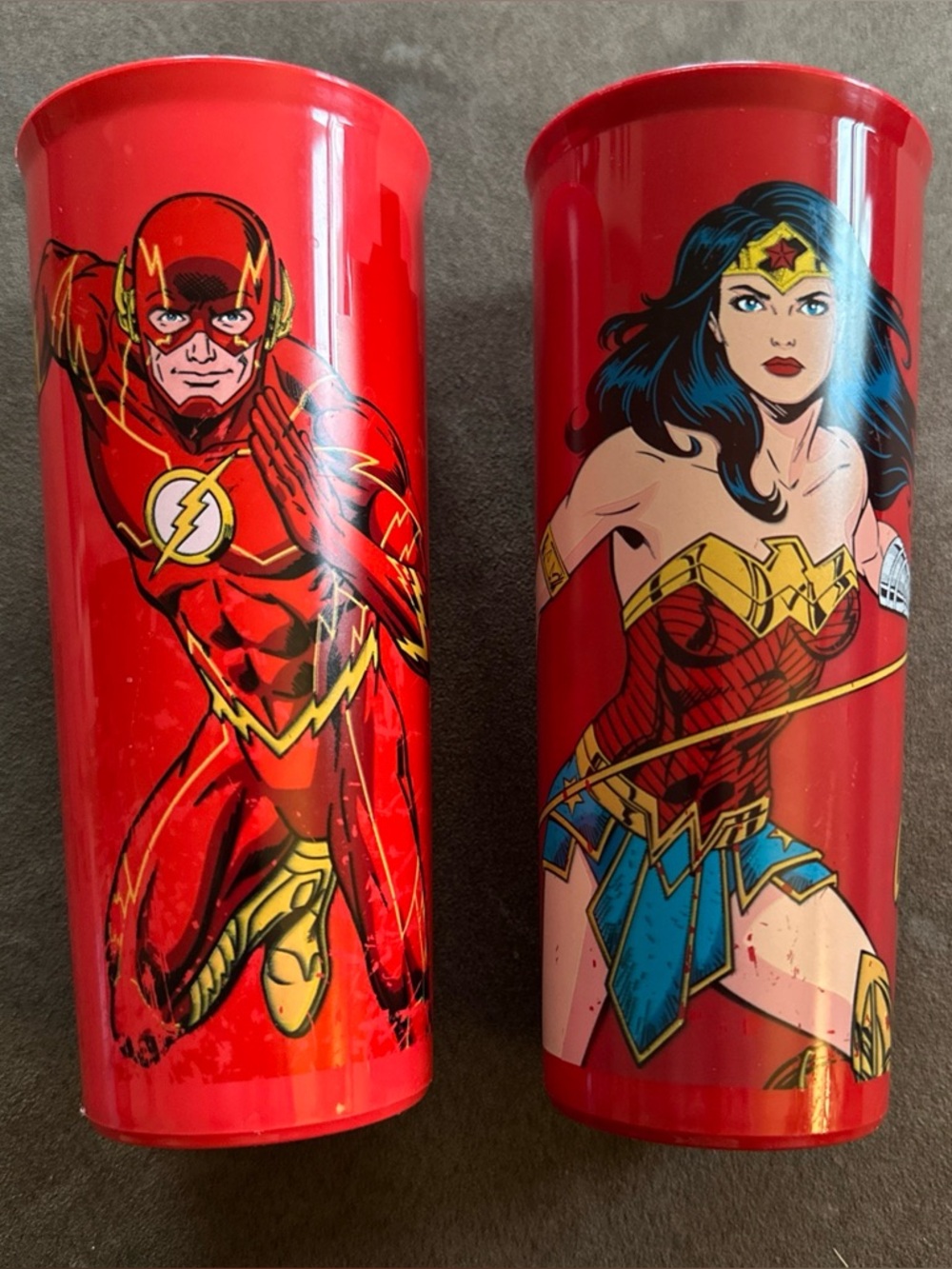 Tupperware Wonder Women And The Flash DC Comics Design Cups 16 oz Tumbler NO LID